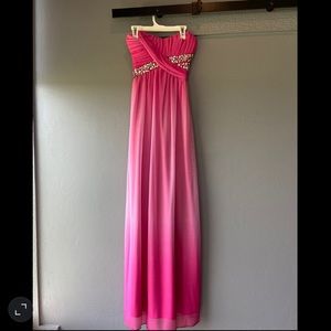 Pink ombre Jodi Kristopher Prom Dress